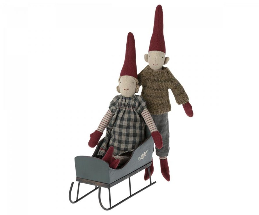 Gifts Maileg Little Treats | Sleigh, Mini | Red