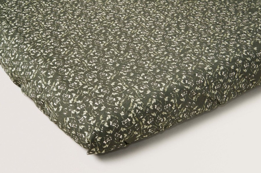 @Home Garbo&Friends Sleep | Floral Moss Junior Fitted Sheet