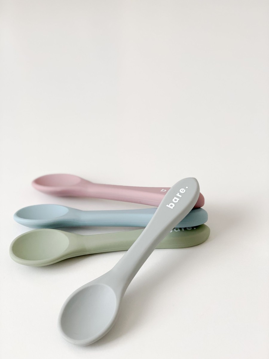 @Home Bare. Cutlery & Straws | Grey Silicone Spoon