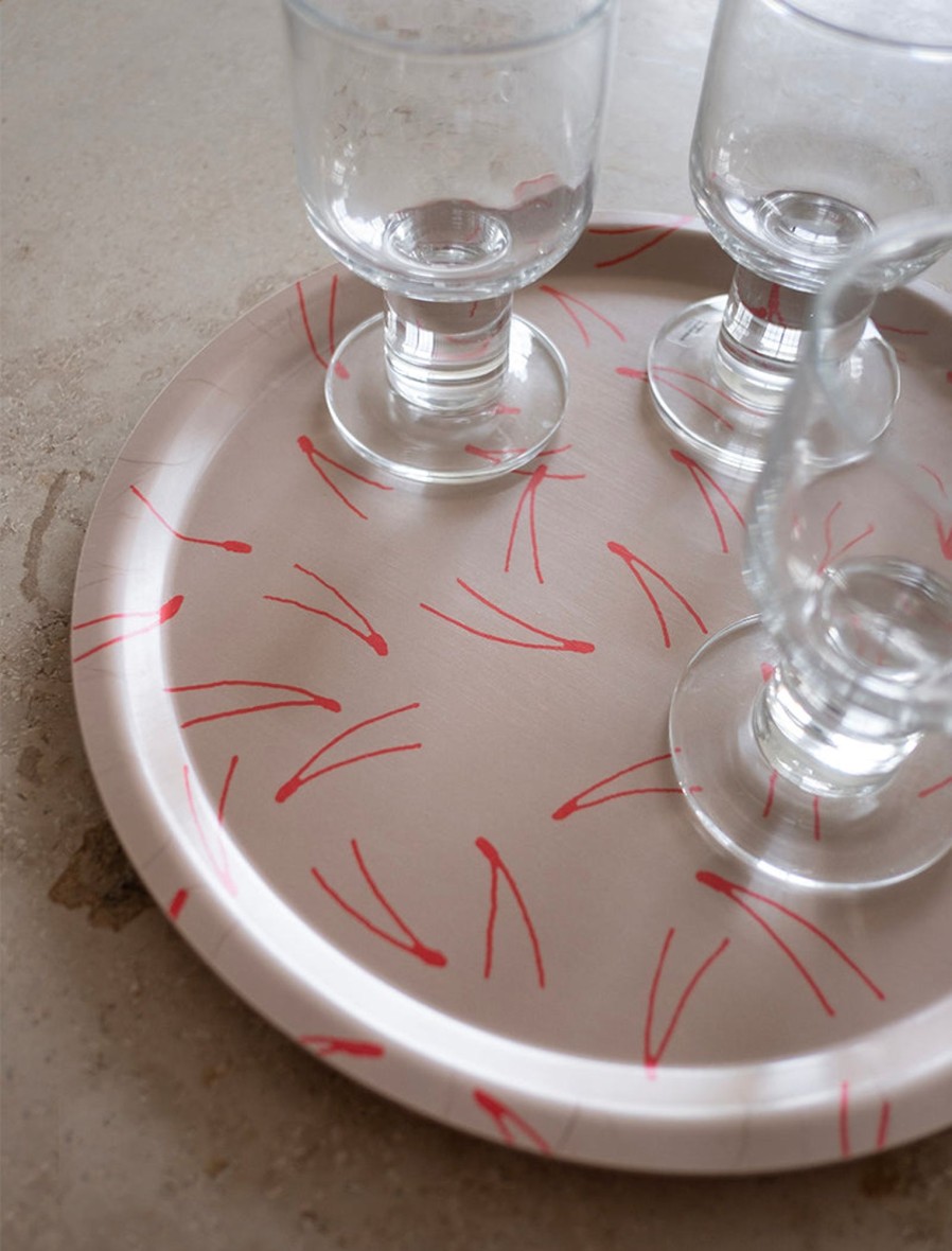 @Home Fine Little Day Trays | Barr Tray In Nude/Coral By Fine Little Day