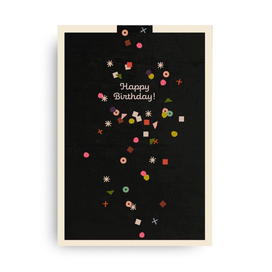 Gifts MONIMARI Cards & Birthday Invitations | Confetti Birthday Postcard By Monimari