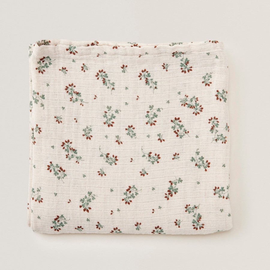 Baby Garbo&Friends Blankets & Swaddles | Garbo&Friends Muslin Swaddle Blanket | Clover