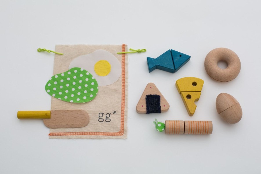 Play & Learn kiko & gg Wooden Toys | Kiko & Gg Mamagoto - Make Your Own Bagel!