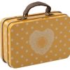 Gifts Maileg Little Treats | Metal Suitcase - Yellow Dot