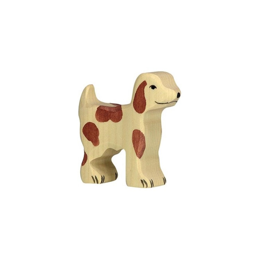 Play & Learn Holztiger Wooden Figures | Farm Dog Wooden Figure