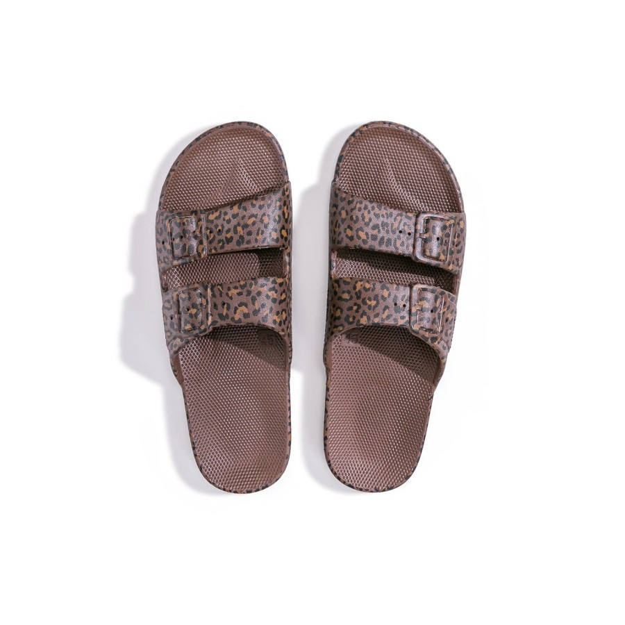 Clothing & Accessories Freedom Moses Shoes | Freedom Moses Slides Shoes | Wildcat Choco