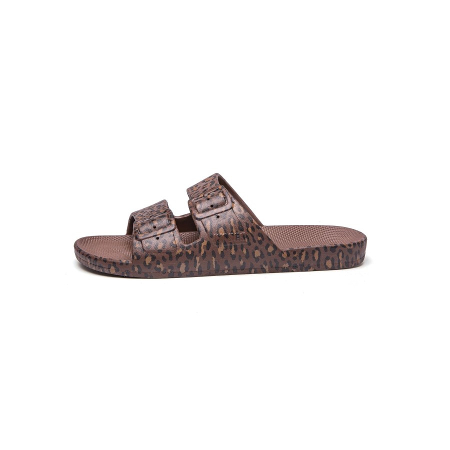 Clothing & Accessories Freedom Moses Shoes | Freedom Moses Slides Shoes | Wildcat Choco