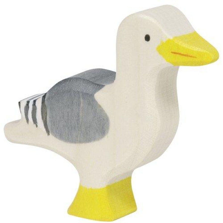 Play & Learn Holztiger Wooden Toys | Sea Gull Wooden Figure