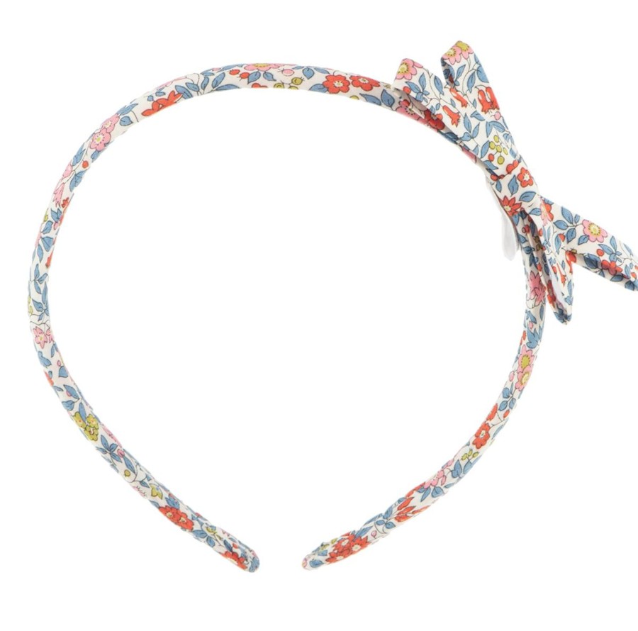 Clothing & Accessories Bon Dep Hair Accessories | Liberty Hairband In Chamomille Red By Bon Dep