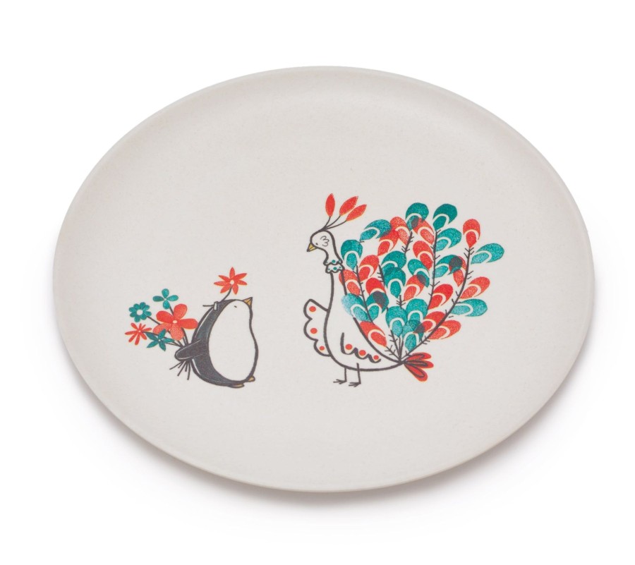 @Home Fable Plates, Bowls & Cups | Bamboo Plate | Secret Flowers