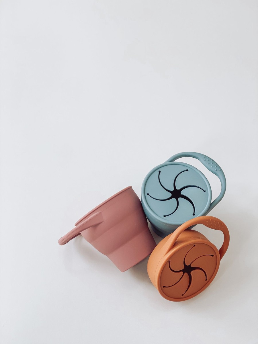 Baby Bare. Baby Mealtime | Rust Silicone Snackie Cup