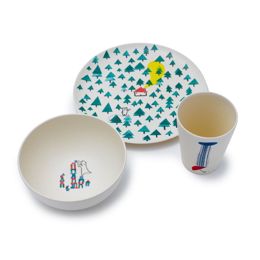 Gifts Fable Eid Gift Shop | Bamboo Dinner Set | Bear