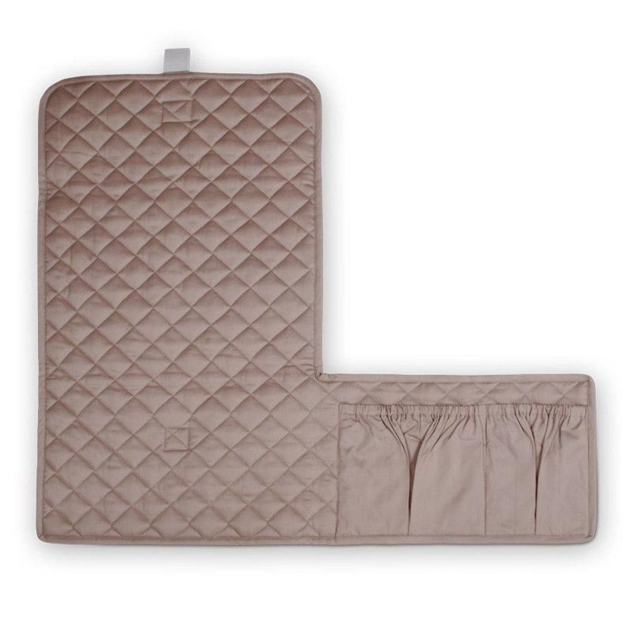 Baby SAGA Copenhagen Changing & Accessories | Organic Changing Quilt Pad | Mauve