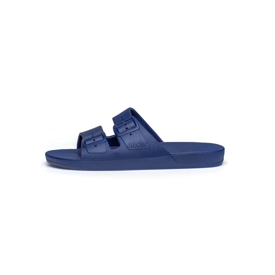 Clothing & Accessories Freedom Moses Shoes | Freedom Moses Slides Shoes | Navy