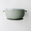 Baby The Kids Collection Baby Mealtime | Silicone Non-Slip Bowl In Sage