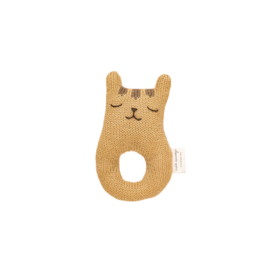 Gifts Main Sauvage Little Treats | Tiger Rattle By Main Sauvage