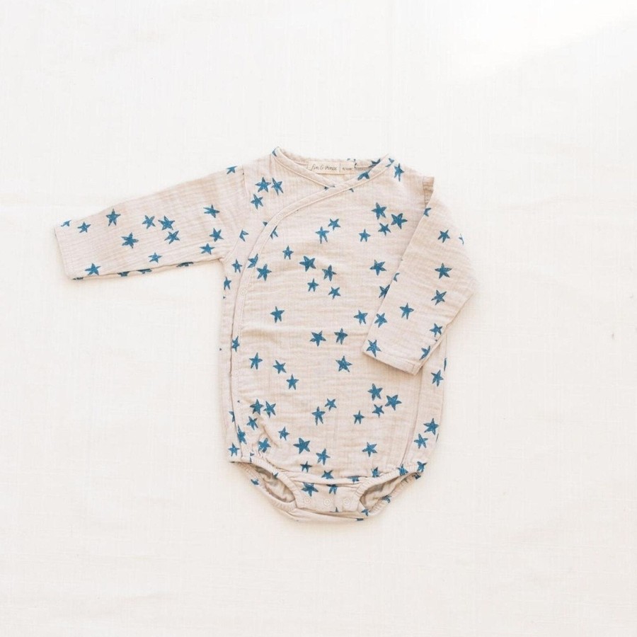 Clothing & Accessories Fin & Vince Bodysuits & Pyjamas | Wrap Onesie | Ocean Shooting Stars