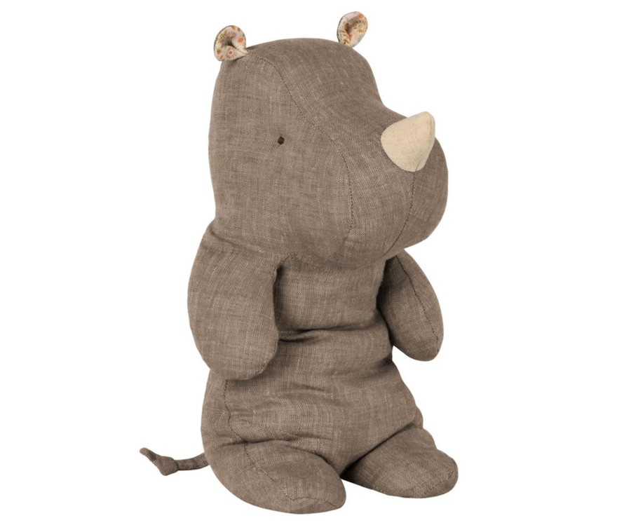 Gifts Maileg Little Treats | Safari Friends, Medium Rhino | Grey