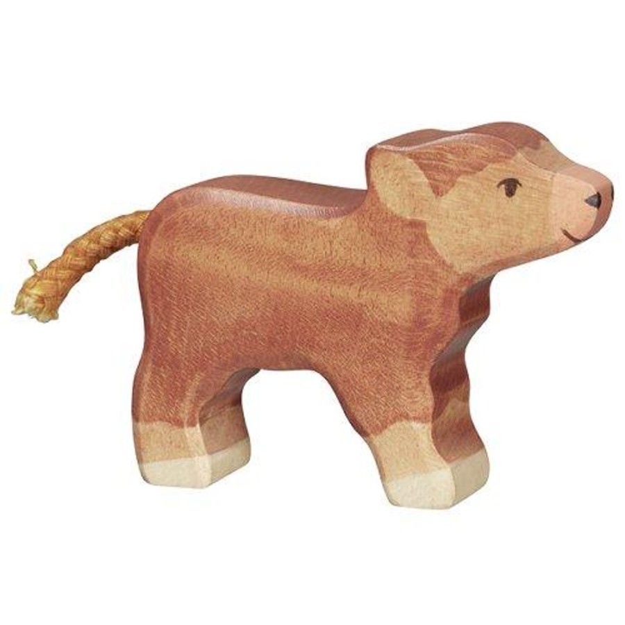 Play & Learn Holztiger Wooden Figures | Highland Cattle Wooden Figure