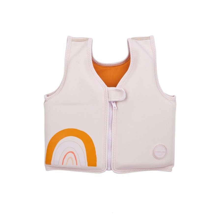 Play & Learn Sunnylife Beach & Pool Toys | Swim Vest Desert Palms | Powder Pink 2-3Y