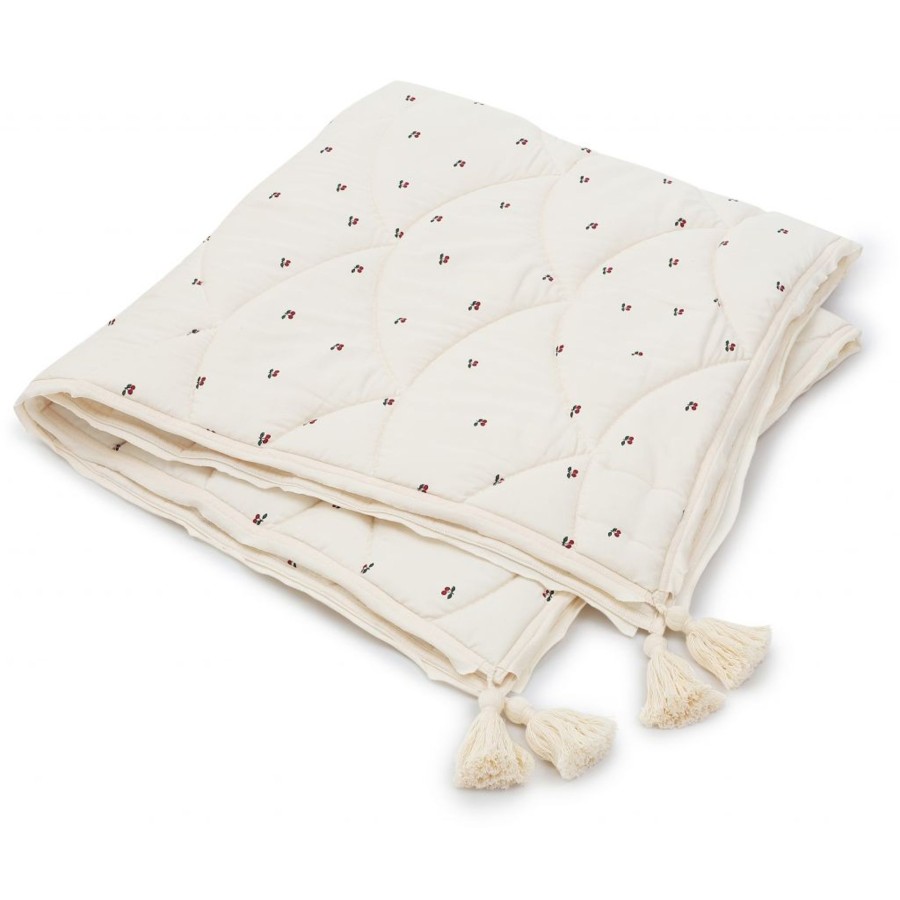 @Home Konges Slojd Sleep | Baby Quilt With Tassels | Cherry