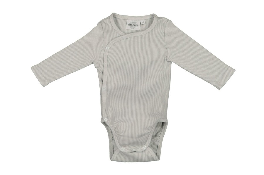 Clothing & Accessories Moumout Bodysuits & Pyjamas | Double Ribbed Cotton Bodysuit | Almond