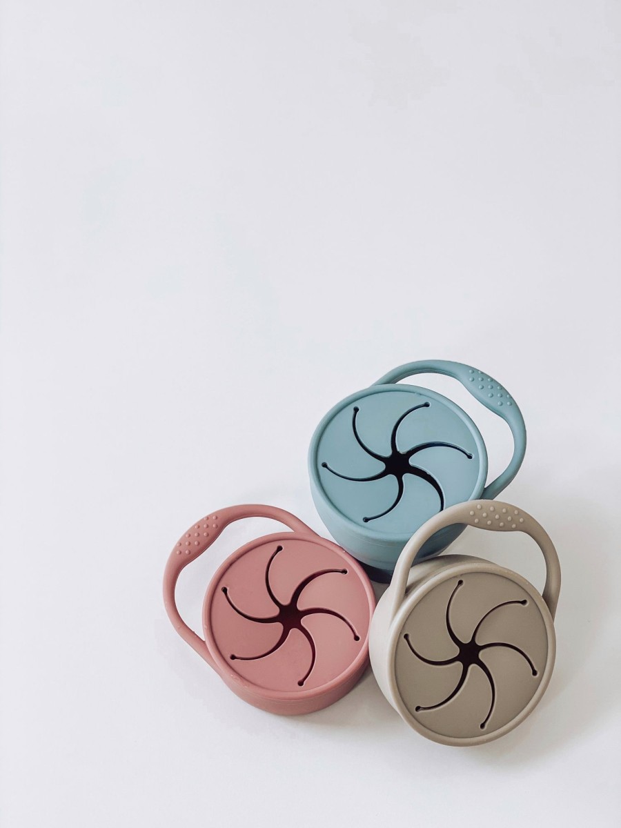 @Home Bare. Plates, Bowls & Cups | Taupe Silicone Snackie Cup