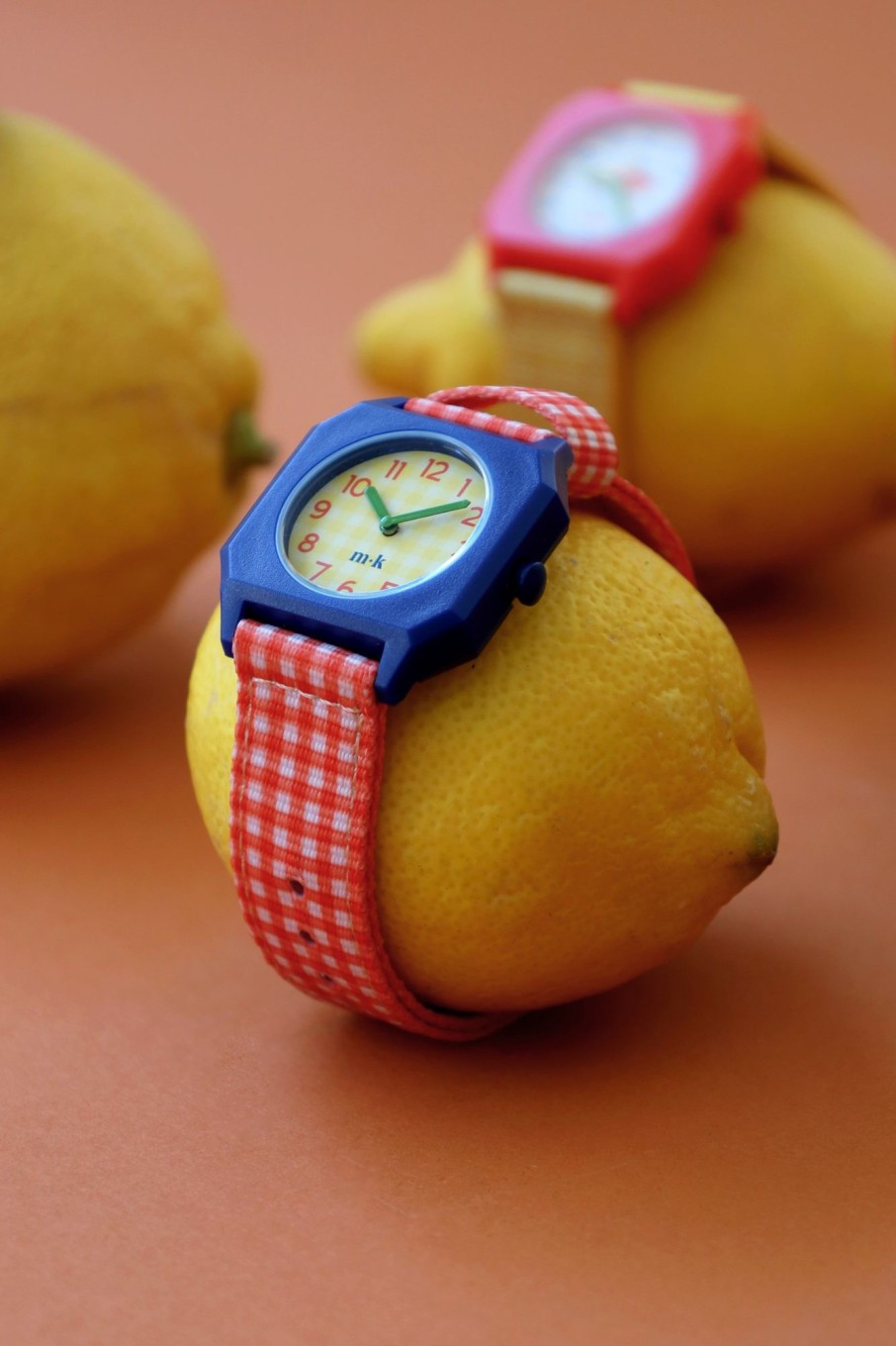 Clothing & Accessories mini kyomo Watch | Mini Kyomo X Tiny Cottons - Vichy Red