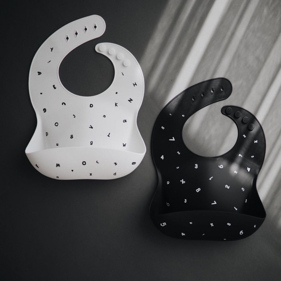 Baby Mushie Bibs | Mushie Printed Silicone Bibs | Multiple Prints