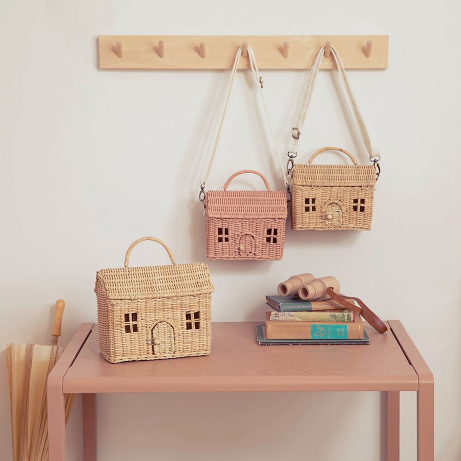 Play & Learn Olli Ella Costume & Dress Up | Olli Ella Rattan Casa Bag | Straw