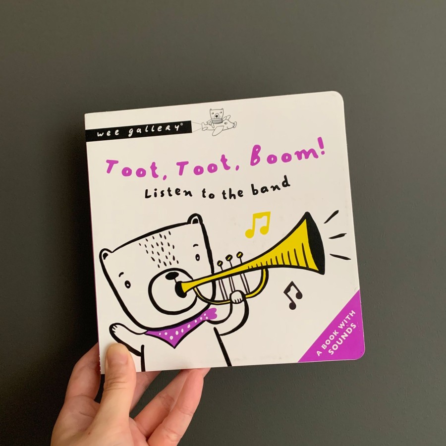 Play & Learn Wee Gallery Early Learning Books | Toot, Toot, Boom! Listen To The Band