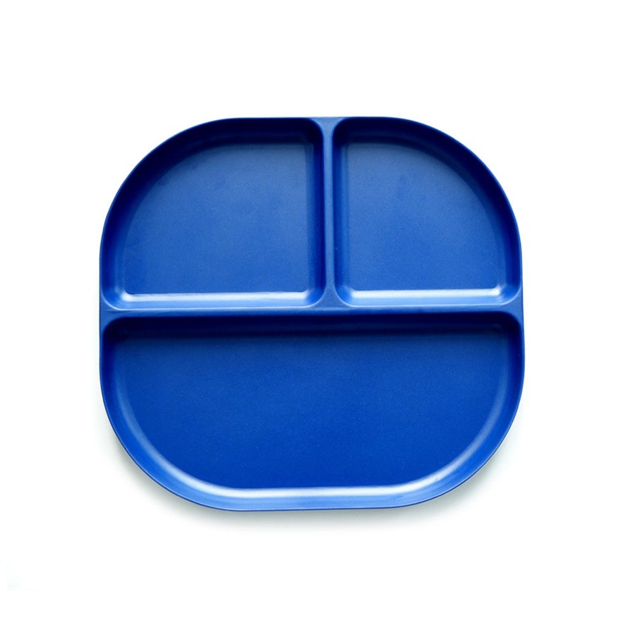 @Home Ekobo Plates, Bowls & Cups | Bambino Divided Tray - Royal Blue By Ekobo