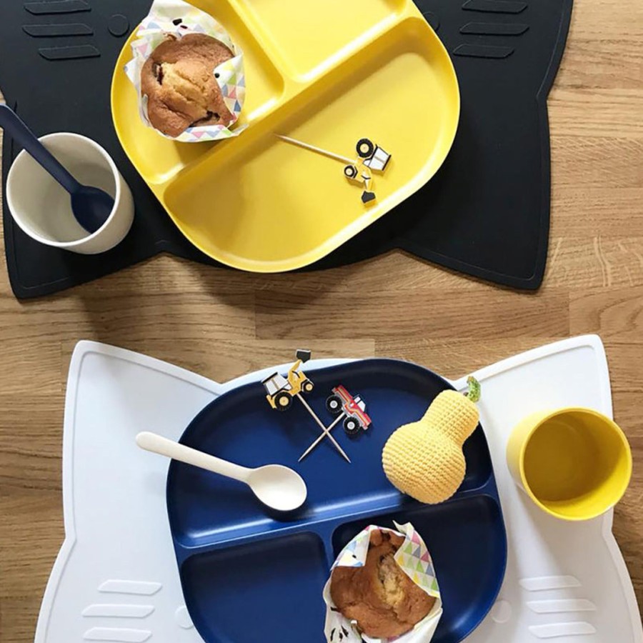 @Home Ekobo Plates, Bowls & Cups | Bambino Divided Tray - Royal Blue By Ekobo