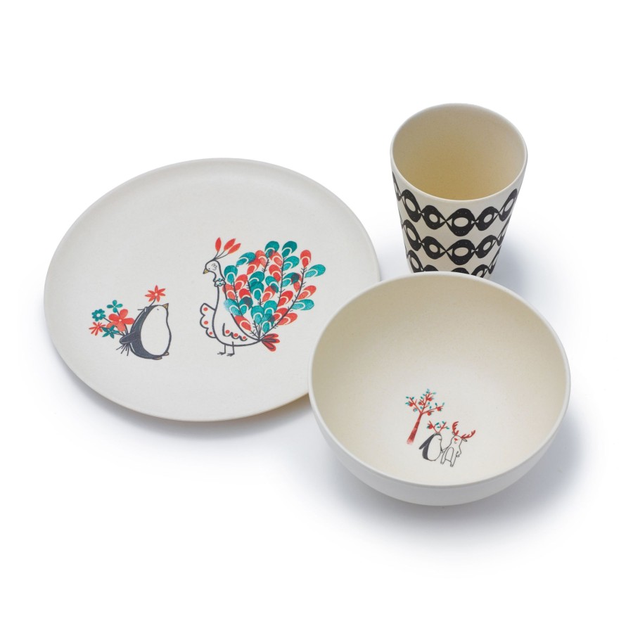 Gifts Fable Eid Gift Shop | Bamboo Dinner Set | Penguin