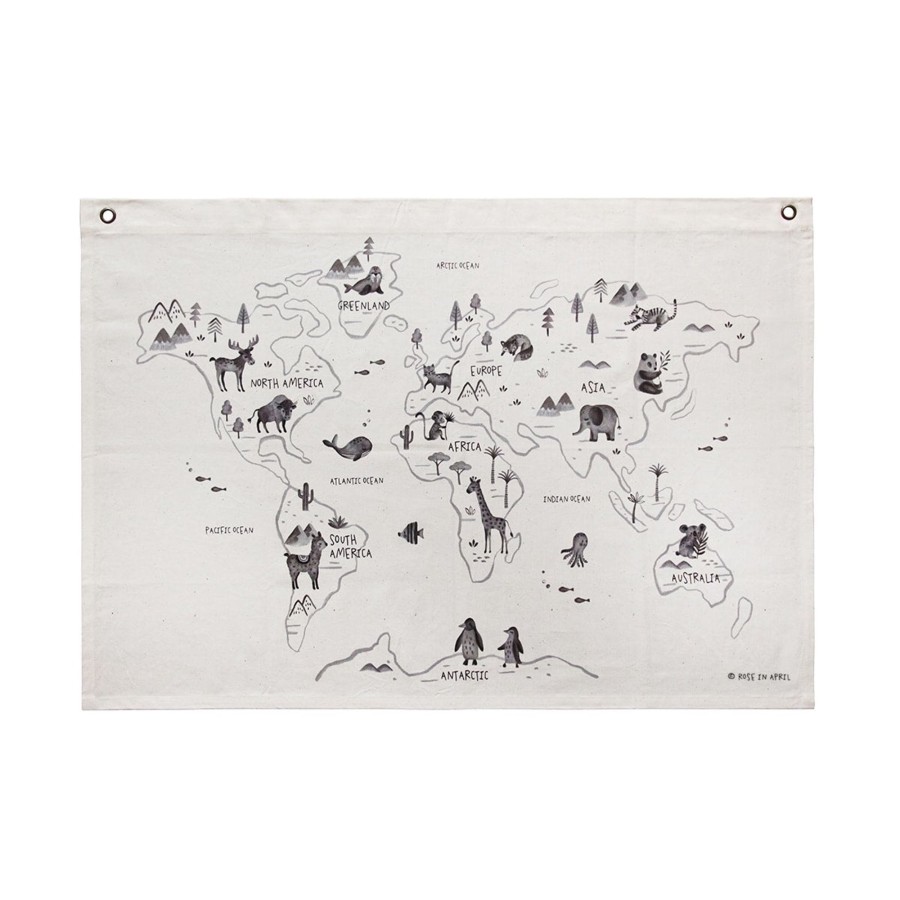 @Home Rose in April Mobiles & Wall Hangings | The World Map By Rose In April