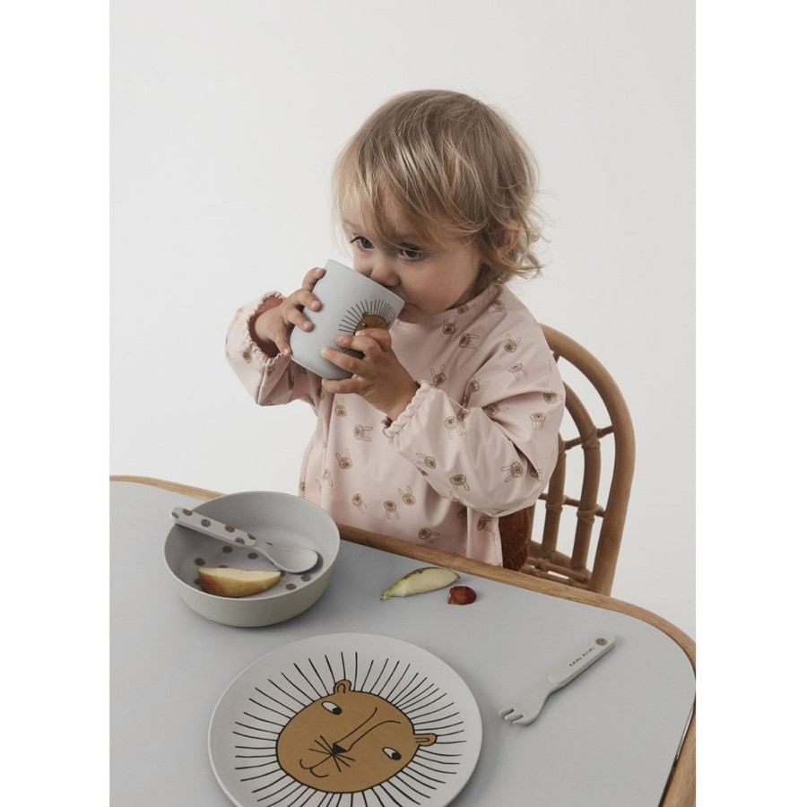 @Home OYOY Dinnerware Sets | Lion Tableware Set | Grey