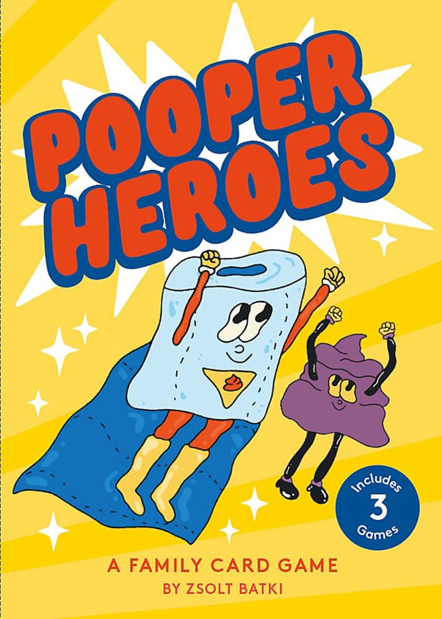 Play & Learn Laurence King Puzzles & Games | Pooper Heroes | A Family Card Game