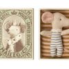 Gifts Maileg Gifts For Newborns | Maileg Baby Boy Mouse With Sleepy/Wakey Eyes In Box