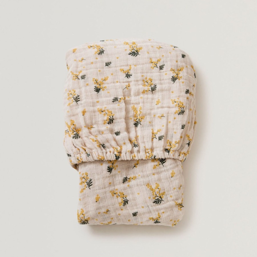 @Home Garbo&Friends Sleep | Mimosa Junior Muslin Fitted Sheet