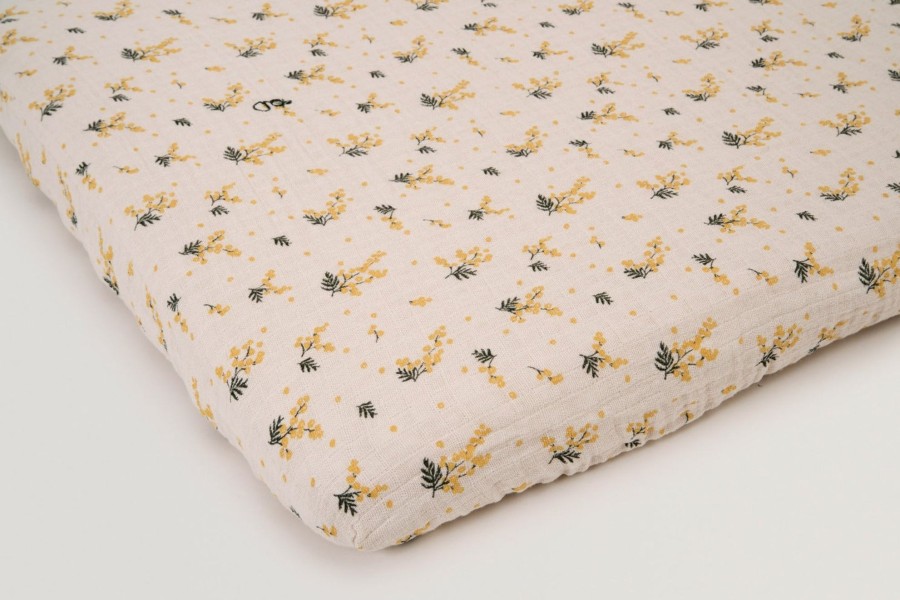 @Home Garbo&Friends Sleep | Mimosa Junior Muslin Fitted Sheet