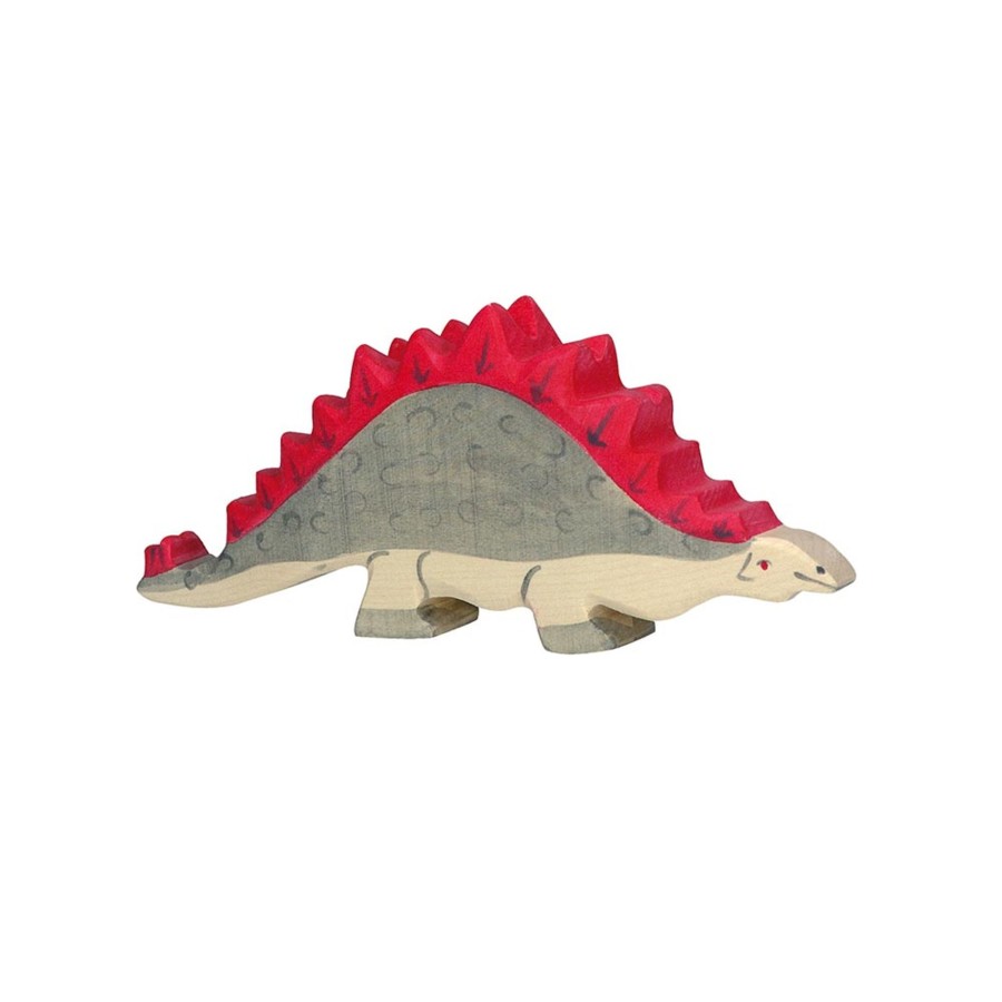 Play & Learn Holztiger Wooden Figures | Stegosaurus Wooden Figure