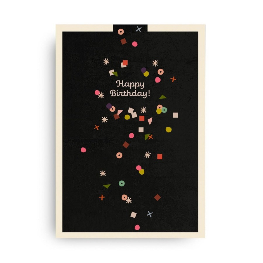 Gifts MONIMARI Eid Gift Shop | Confetti Birthday Postcard By Monimari