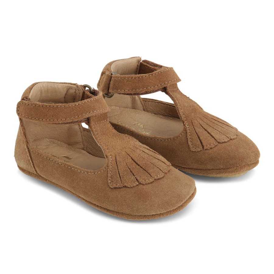 Gifts Konges Slojd Summer Shop | Coco Suede Footies | Cognac