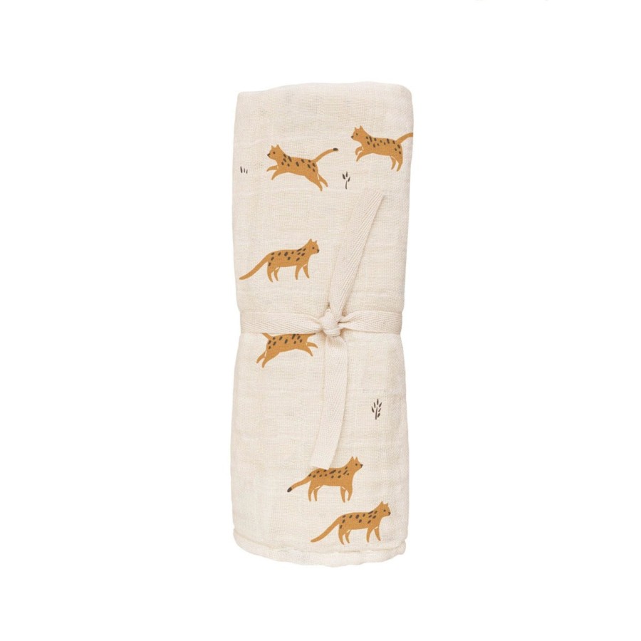 Gifts Main Sauvage Gifts For Newborns | Savannah Print Muslin Swaddle Blanket