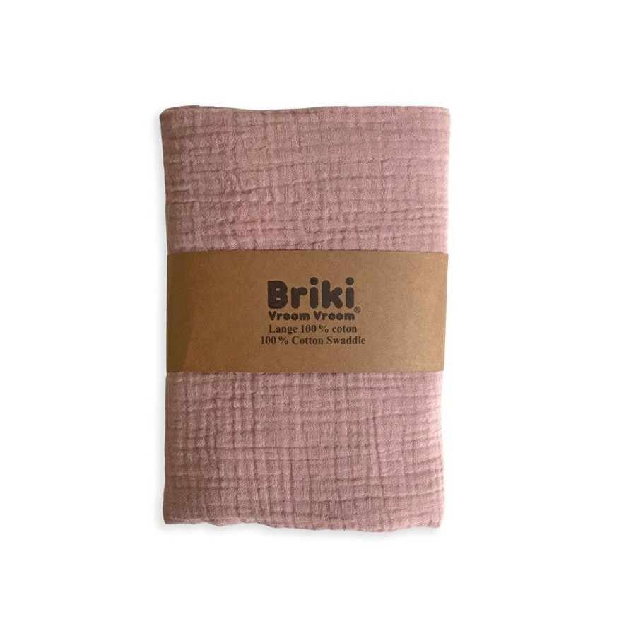 Baby Briki Vroom Vroom Blankets & Swaddles | Double Gauze Muslin Swaddle Oeko-Tex® Cotton By Briki Vroom Vroom