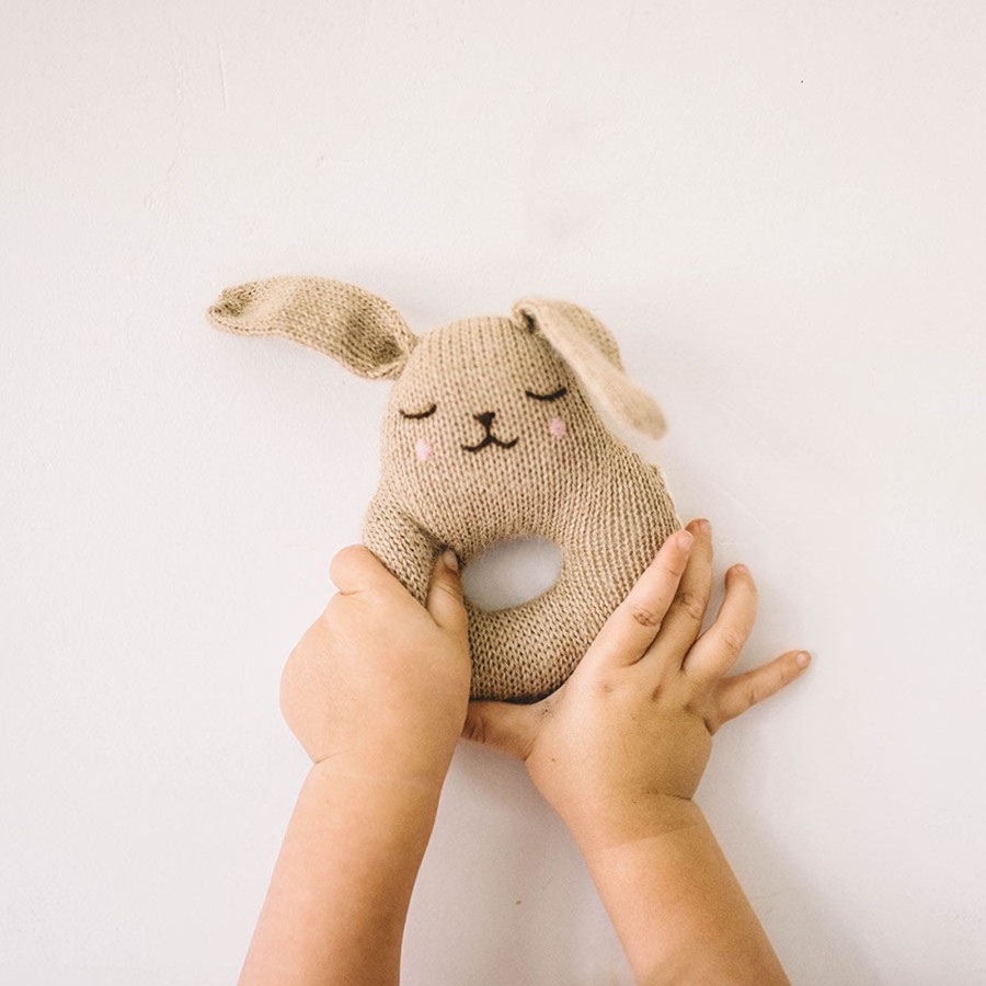 @Home Main Sauvage Valentines | Bunny Rattle By Main Sauvage