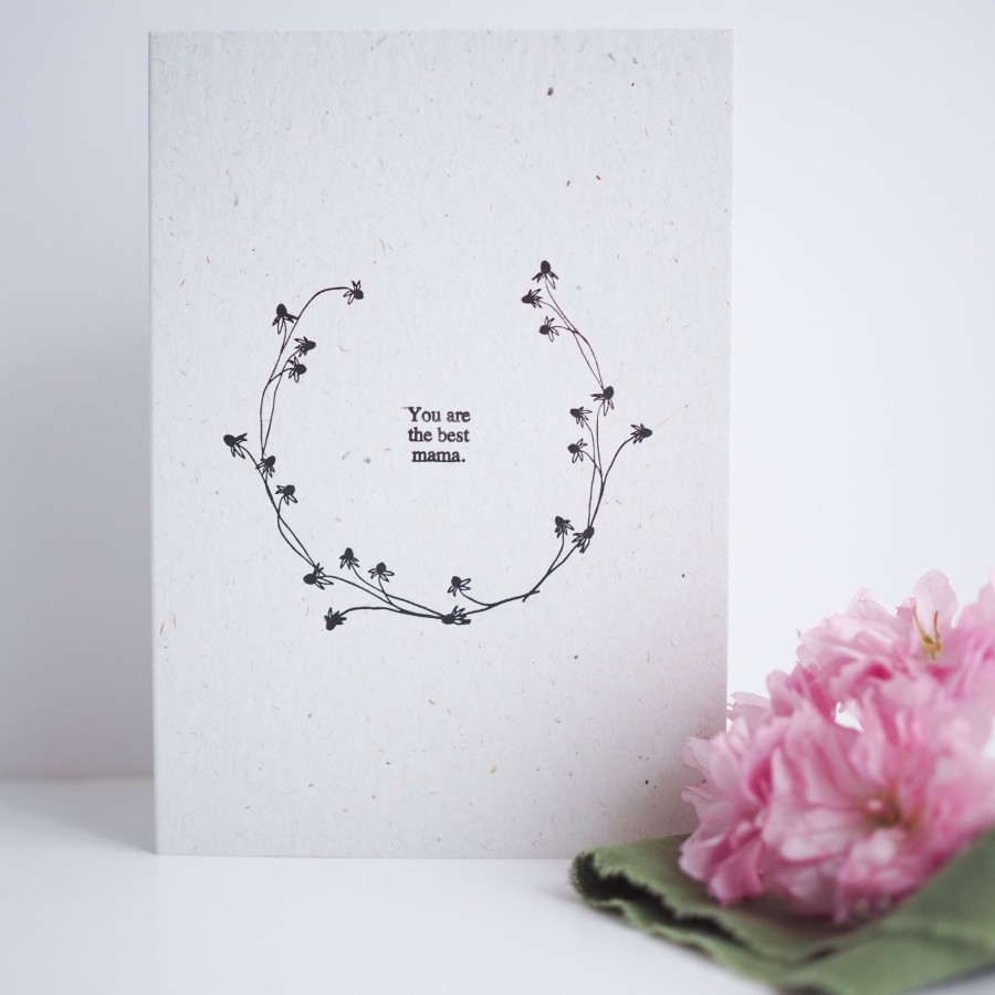 Gifts Soch & Co Eid Gift Shop | Letterpressed Card | You Are The Best Mama