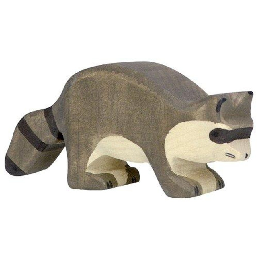 Play & Learn Holztiger Wooden Figures | Racoon Wooden Figure