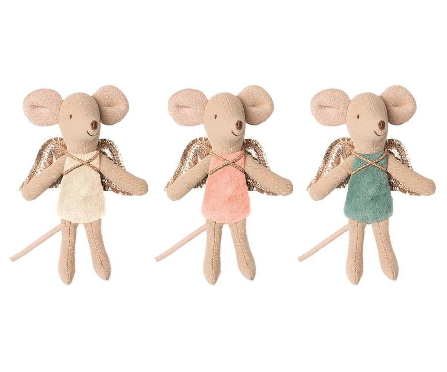 Gifts Maileg Little Treats | Maileg Little Sister Fairy Mouse ( , Or )