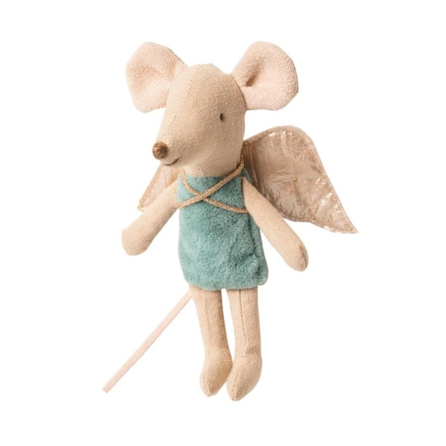 Gifts Maileg Little Treats | Maileg Little Sister Fairy Mouse ( , Or )